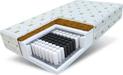 Produktbild von Matratze 80x200 cm PALOMA 7 Zonen H3 H4 Taschenfederkern mit Kokos Höhe ca. 22 cm Aloe Vera Bezug