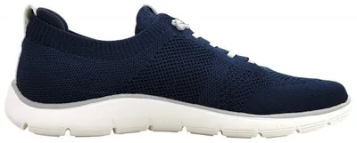 Imagen del producto de Remonte: Zapatos deportivos para mujer, tipo mocasín con cordones, color azul