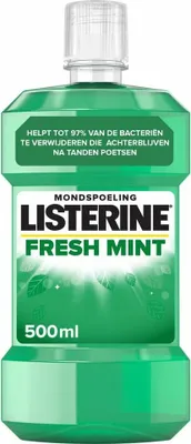 Zdjęcie produktu dla Płyn do płukania jamy ustnej Listerine, Fresh Mint, 500 ml - 1 sztuka