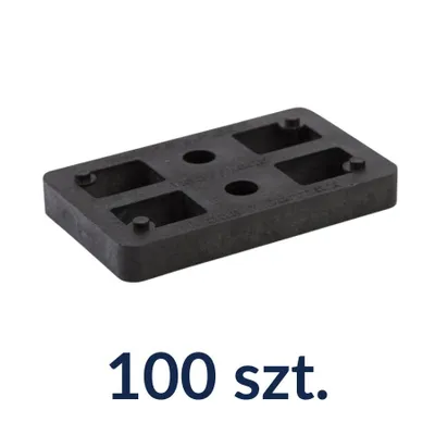 Produktbild von Distanzplatten 80x50x10 mm Kunststoff Abstandshalter bis 2 Tonnen 100 Stück