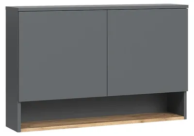 Obrázok produktu pre Kúpeľňová skrinka Vicco Viktor antracitová/Dub Goldkraft 93.6 x 60 cm s 2 dverami, Model 62832