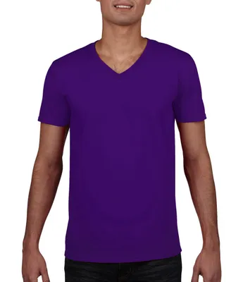 Produktbild von Gildan 64V00 | Softstyle V-Neck Herren T-Shirt - Farbe: White - Größe: M