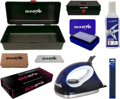 Image de SKINSTAR Kit de fartage pour skis - Kit de démarrage comprenant un coffret de fartage, 8 pièces