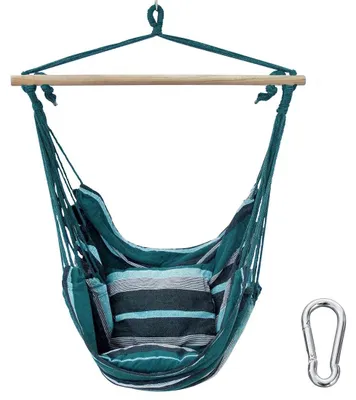 Image de Fauteuil suspendu - Lombok - 240 kg - 2 coussins - Vert émeraude