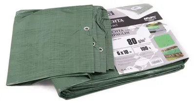 Obrázek produktu pro Plachta 80g ZELENÁ 6x10m