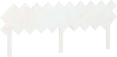 Produktbild von vidaXL Bett-Kopfteil Weiß 196x3x80,5 cm Massivholz Kiefer
