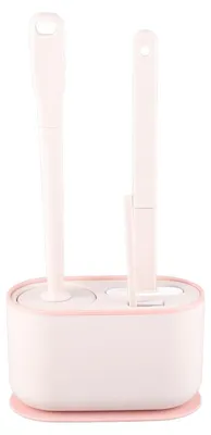 Image de Ensemble de brosses de toilettes avec long manche et base ventilée
