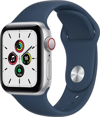 Produktbild von Apple Watch SE GPS 40mm Silver Alu Abyss Blue Sport
