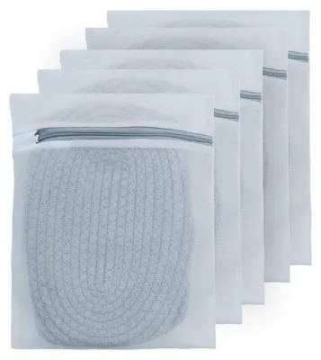 Zdjęcie produktu dla Woreczki na pranie, 5 sztuk, 30 x 40 cm, z zamkiem błyskawicznym, do pralki