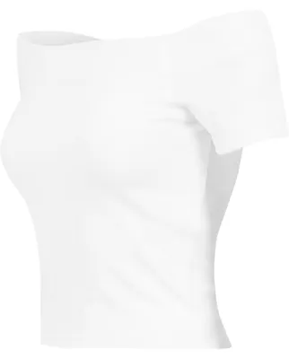 Produktbild von Urban Classics Ladies - Off Shoulder Rib Top weiß - L