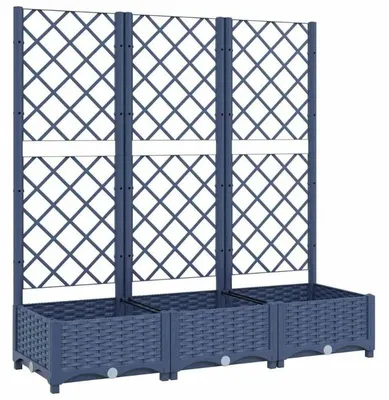 Produktbild von Pflanzkasten Garten - Hochbeet 120x40x121,5 cm - Robuste PP-Kunststoffstruktur - Für Terrasse und Balkon - Freistehender Pflanzenständer