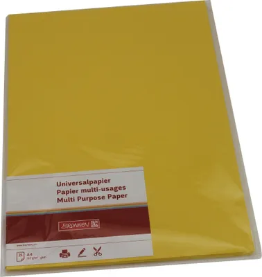 Produktbild von Universalpapier gelb DIN A4 160g