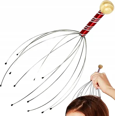Produktbild von Ayurvedisches Kopfhautmassagegerät Entspannender Kopfhautkratzer