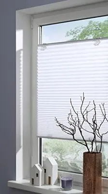Produktbild von Plissee Solo mit Saugnäpfen weiß 70 x 130