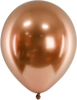Obrázek produktu pro Lesklé latexové balónky, chrom, měď, 30 cm, 50 ks.