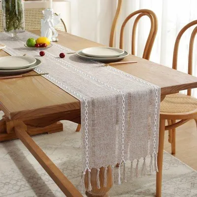 Produktbild von Dekorationsartikel für Landhausfeeling, Weiss, 8-Stück, 33x143cm, Festdeko für Feierlichkeiten, Partys, Hochzeiten