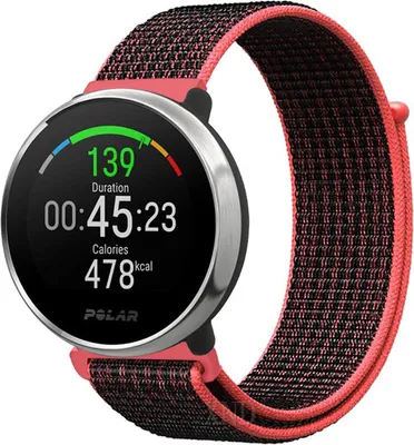 Produktbild von Strap-it Polar Ignite Nylonarmband (Schwarz/Rot)