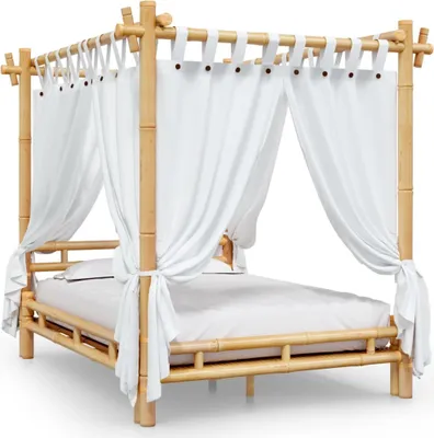 Produktbild von vidaXL Himmelbett 140x200 cm Bambus