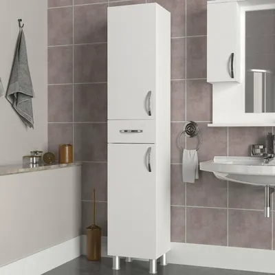 Immagine prodotto di Giuddanin - Mobile Colonna, 35x31x179h cm Bianco, 4 Ripiani