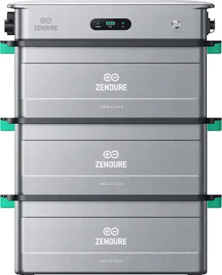 Produktbild von Zendure SolarFlow Set 2,88kWh 2400 AC mit Erweiterungsbatterie 8,64kWh - 3x AB3000X 0% MwSt nach §12 Abs.3 UstG