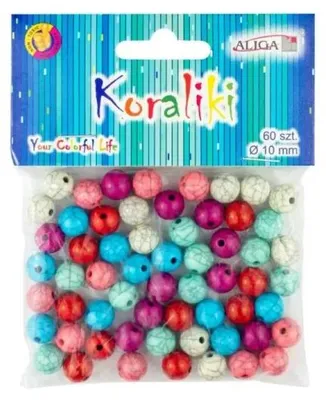 Obrázek produktu pro Plastové korálky, 10 mm, 60 kusů - Aliga