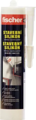 Obrázek produktu pro FISCHER Stavební silikon bílý, neutrální tmel bez zápachu - 310ml