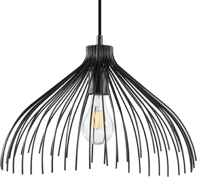 Image de SOLIDIX 1 Suspension noire E27 de Lumilo