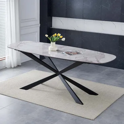 Produktbild von Milton & Oldbrook Esstisch 200 cm Oxford Keramik Sand