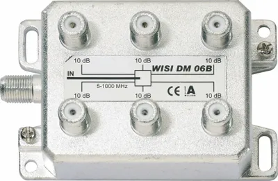 Produktbild von WISI Verteiler 6-fach DM06B 5-1000MHz 10/11dB