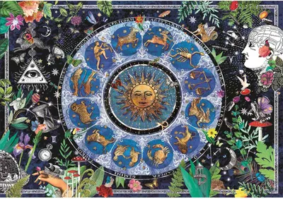Zdjęcie produktu dla Clementoni Puzzle 1000 elementów Astrologiczna Mapa Kompaktowe