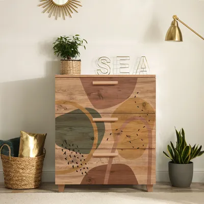 Obrázek produktu pro Skye Decor, tvar Leva Gravis, komoda, atlantská borovice, 100 % MELAMÍNEM POVLÁKNĚNÁ DESKA, 80 x 43 x 95 cm