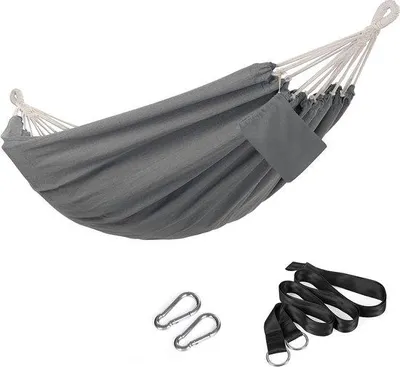 Immagine prodotto di Songmics, amaca grigia, 210x150 cm - Confortevole e resistente