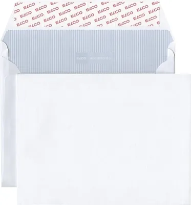 Image de Elco 48483 Pochette d'expédition documento - C5 plus, blanc, 120 g/qm, adhésif, pli latéral de 20 mm
