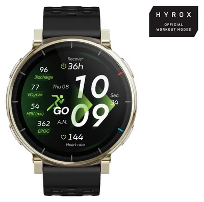 Immagine prodotto di Amazfit Active 3 3,35 cm (1.32") AMOLED Digitale 466 x 466 Pixel Touch screen Oro GPS (satellitare)
