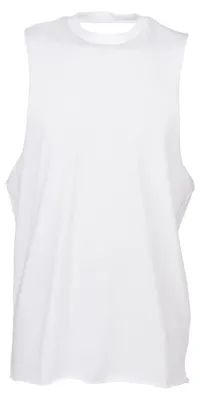 Image de SF Men - Haut à emmanchures fendues pour hommes LT4855 (L) (blanc)