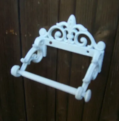 Produktbild von Klorollenhalter, Toilettenpapierhalter, Gusseisen, Landhaus, creme