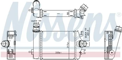 Obrázok produktu pre Chladič plniaceho vzduchu NISSENS 961313