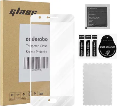 Produktbild von Cadorabo Panzerfolie für ZTE Nubia M2 Schutzfolie in Weiß Vollbild Folie Tempered Display Schutzglas