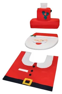 Produktbild von Weihnachts-Toilettensitzbezug „Weihnachtsmann“