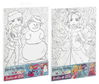 Obrázek produktu pro Malování podle čísel na plátně, sada "Besties"