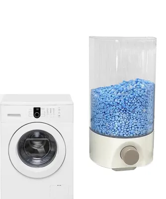 Produktbild von Waschpulverbehälter mit Messbecher, wasserdicht und praktisch
