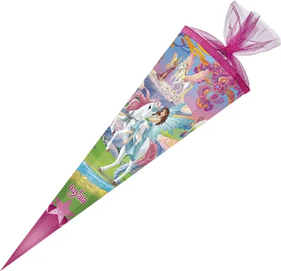 Produktbild von Nestler Schultüte Tüllv. 85 cm 6-eckig bayal2 Schleich