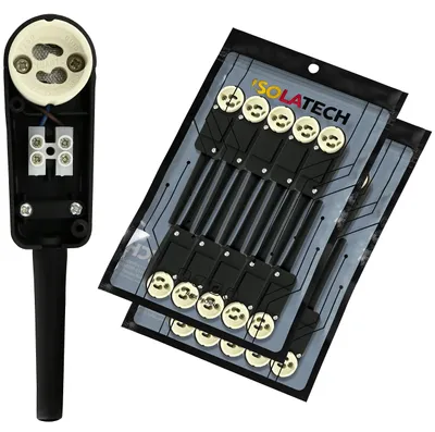 20x GU10-Fassungen mit Anschlussdose für LED-Spots