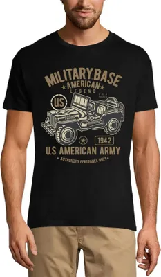 Produktbild von Herren Grafik T-Shirt Militärbasis us-amerikanische Armee - vintage patirotic – Military Base Us American Army - Vintage Patirotic