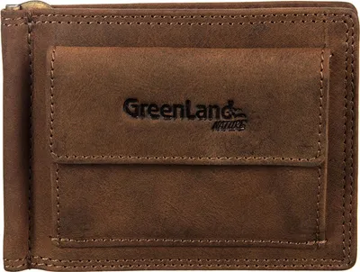 Produktbild von GreenLand Nature Leder Geldklammer Monte Dollarclip Brown braun