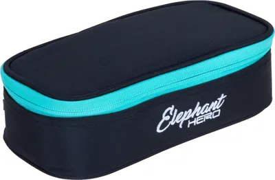 Produktbild von Mäppchen Box Elephant Hero Signature Federmäppchen Federtasche Pennal Schülermäppchen Stiftemäppchen Stiftebox Stifteetui pencil case Mädchen Large 13018 Tiff Türkis Black