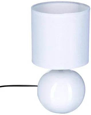Productafbeelding van Keramische Ballamp in Wit - Moderne Tafellamp voor Binnen