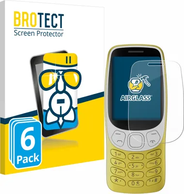 Produktbild von 6x BROTECT Schutzglas für Nokia 3210 Schutzfolie Panzer Folie Glas Display Schutz klar