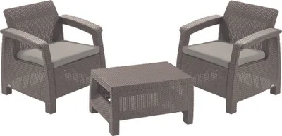 Obrázok produktu pre KETER Súprava záhradného Nábytku Corfu Weekend Cappuccino - 227630