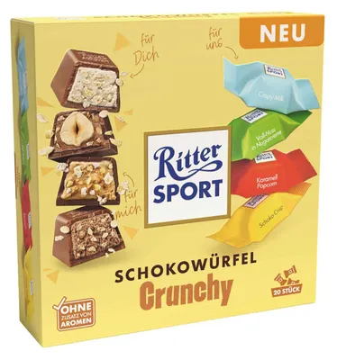 Produktbild von Ritter Sport Schokowürfel Crunchy 20er